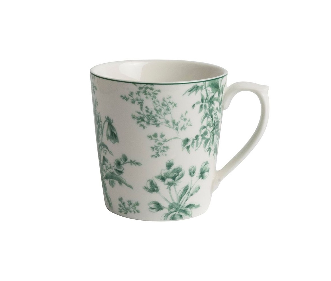 Чашка 300 мл Thurston Bloom з зеленими квітами